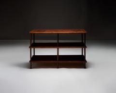 Oak and Copper Industrial Console France 20th C - 4820040
