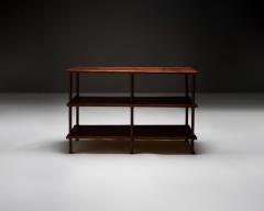 Oak and Copper Industrial Console France 20th C - 4820042