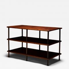 Oak and Copper Industrial Console France 20th C - 4820083