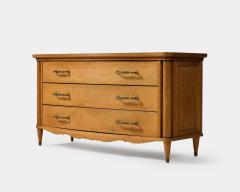 Oak and Patinated Unlacquered Brass Monumental Chest of Drawers Italy 19th C  - 3928618