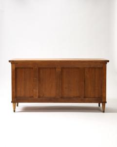 Oak and Patinated Unlacquered Brass Monumental Chest of Drawers Italy 19th C  - 3928621