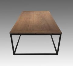 Oak and Steel Coffee Table - 752717