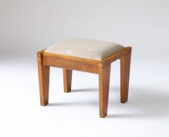 Oak and Upholstery Stool France c 1960 - 3360784