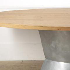 Oak and Zinc Dining Table - 3557474