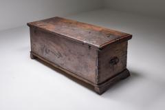 Oak chest 18th century France Haut Savoie 1850s - 2067229