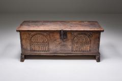 Oak chest 18th century France Haut Savoie 1850s - 2067230