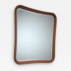 Oak slightly concave square wall mirror - 1451548