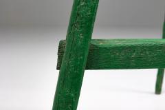 Objet Trouv Green Fruit Picking Ladder 1890s - 2315771