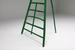 Objet Trouv Green Fruit Picking Ladder 1890s - 2315787