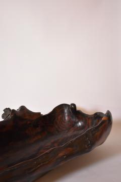 Oblong bowl in Macassar ebony 1970s - 4464432
