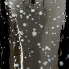 Oblong centerpiece with deep blue speckled glaze - 4496665