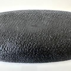 Oblong centerpiece with deep blue speckled glaze - 4496673