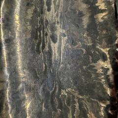 Oblong centerpiece with ring patterned underside in gold and silver glaze - 4496661