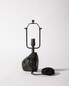 Obsidian Table Lamp France c 1960 - 4207406