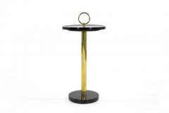 Occasional Brass and Walnut Side Table - 404616