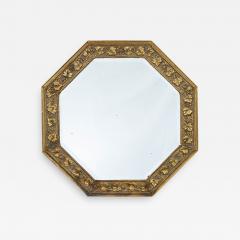 Octagonal Arts Crafts Brass Mirror - 2626464