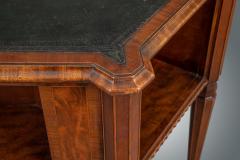 Octagonal George III style library table in the Sheraton style  - 921042