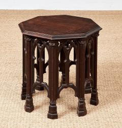 Octagonal Gothic Tracery Taboret Table - 4324110