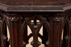 Octagonal Gothic Tracery Taboret Table - 4324111