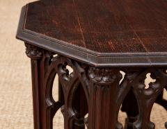 Octagonal Gothic Tracery Taboret Table - 4324112