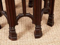 Octagonal Gothic Tracery Taboret Table - 4324113