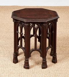 Octagonal Gothic Tracery Taboret Table - 4324116