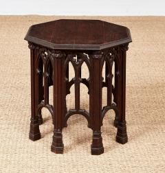 Octagonal Gothic Tracery Taboret Table - 4324118