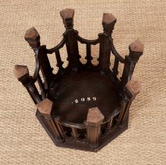 Octagonal Gothic Tracery Taboret Table - 4324119