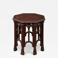 Octagonal Gothic Tracery Taboret Table - 4327183