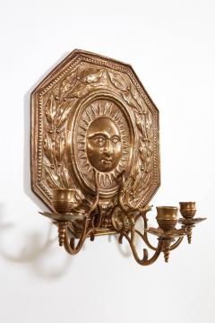 Octagonal Sun Face Sconces - 3338353