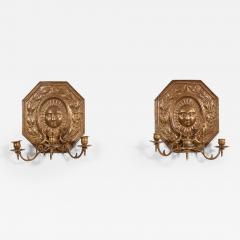 Octagonal Sun Face Sconces - 3341744