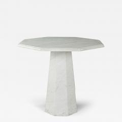Octagonal Top Dining Table in Carrara Marble - 4136296