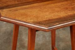 Octagonal Walnut Stand - 4446846