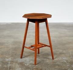 Octagonal Walnut Stand - 4446852