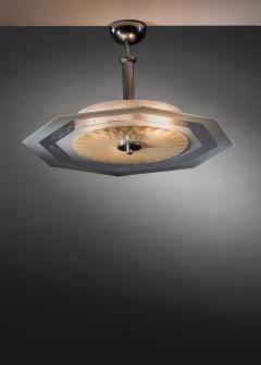 Octagonal glass pendant - 4004372