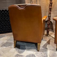 Octavio Vidales 1950s Octavio Vidales Two Leather Chairs Muebles Johrvy Mexico City - 3202903