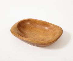 Odile Noll Hand Sculpted Wooden Dish by Odile Noll France c 1950 - 3088055