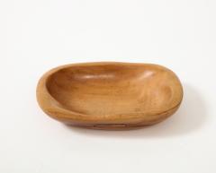 Odile Noll Hand Sculpted Wooden Dish by Odile Noll France c 1950 - 3088056