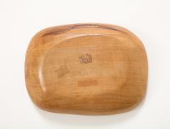 Odile Noll Hand Sculpted Wooden Dish by Odile Noll France c 1950 - 3088068