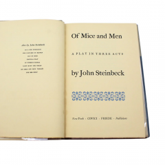 Of Mice and Men A Play in Three Acts by John Steinbeck First Edition - 3977427