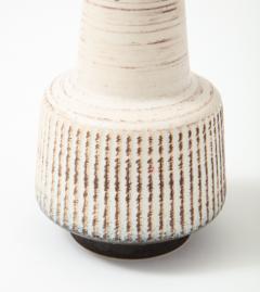 Off White Mid Century Scandinavian Vase 1950s - 2200308