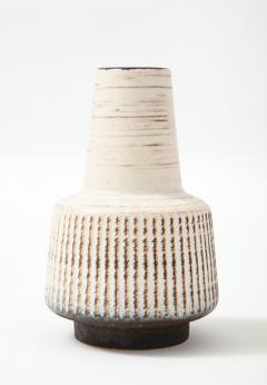 Off White Mid Century Scandinavian Vase 1950s - 2200310