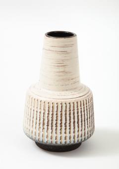 Off White Mid Century Scandinavian Vase 1950s - 2200313