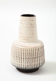 Off White Mid Century Scandinavian Vase 1950s - 2200315