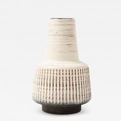 Off White Mid Century Scandinavian Vase 1950s - 2201760