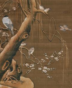 Ogata Tomin Ogata Tomin 1839 1895 Birds in a Spring Landscape Japanese painting - 3865440