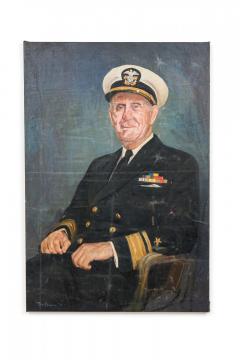 Oil Painting Portrait of a Naval Officer on Stretched Canvas - 4514862