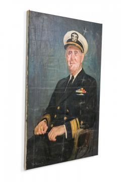 Oil Painting Portrait of a Naval Officer on Stretched Canvas - 4514863