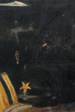 Oil Painting Portrait of a Naval Officer on Stretched Canvas - 4514866
