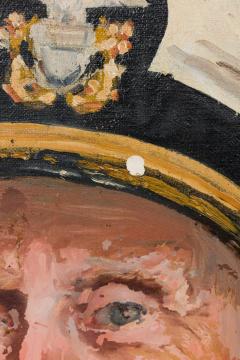 Oil Painting Portrait of a Naval Officer on Stretched Canvas - 4514867